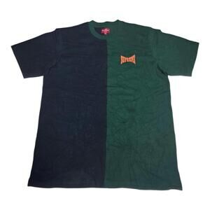 Supreme Split T-Shirt Navy Green Half & Half Box Logo Style Size M Men’s BG
